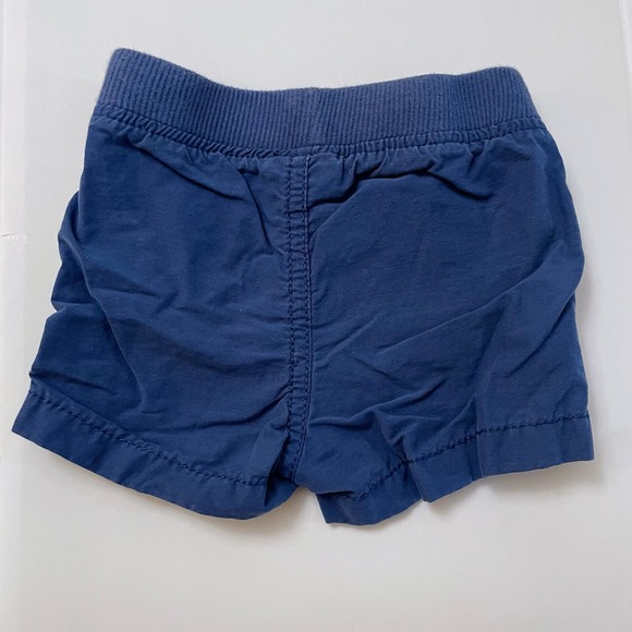 Jumping Beans Baby Boy Solid Navy Blue Summer Short Elastic Waist Shorts Size 3M - Picture 2 of 4
